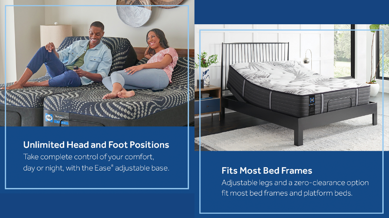 Lifestyle View of the Ease 4.0 Adjustable Base by Sealy | Home Furniture Plus Bedding
