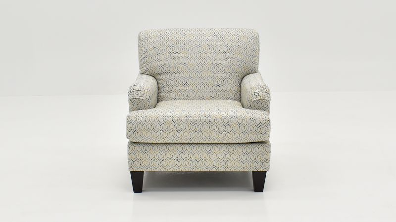 Front Facing View of the Feather Accent Chair in a Multicolored Pattern by Behold Home | Home Furniture Plus Bedding