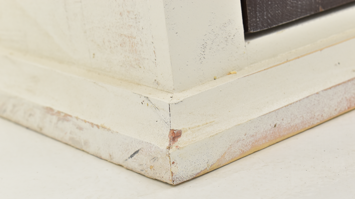 Base View of the Windamere 4 Door Console in Off White by Vintage Furniture | Home Furniture Plus Bedding