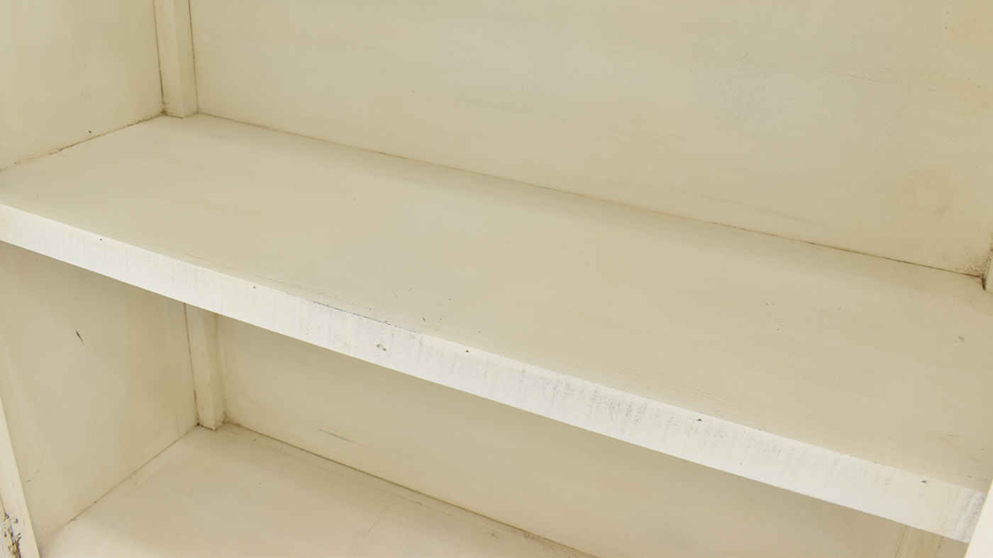 Interior View of the Bristol 2 Door Console in Off White by Vintage Furniture | Home Furniture Plus Bedding