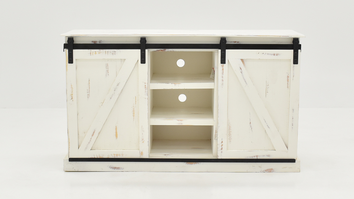 Collins TV Stand Console - White | Home Furniture Plus Bedding