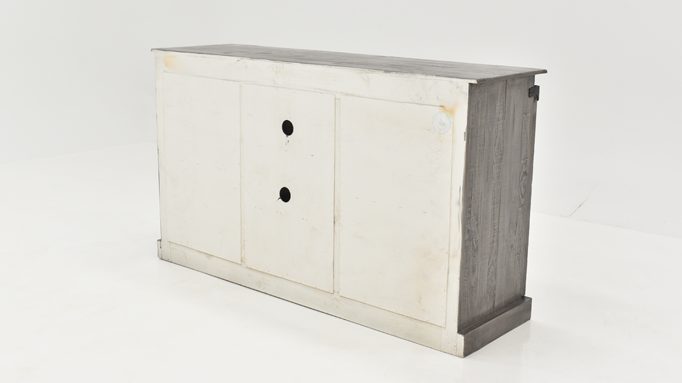 Enclosed Back on the Collins TV Stand Console - Gray | Home Furniture Plus Bedding
