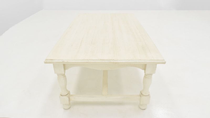 Overhead Angled View of the Bellevue Coffee Table in Off-White by Vintage Furniture | Home Furniture Plus Bedding