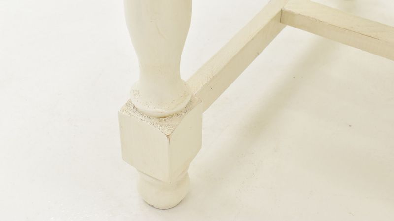 Close Up of the Leg on the Bellevue Coffee Table in Off-White by Vintage Furniture | Home Furniture Plus Bedding