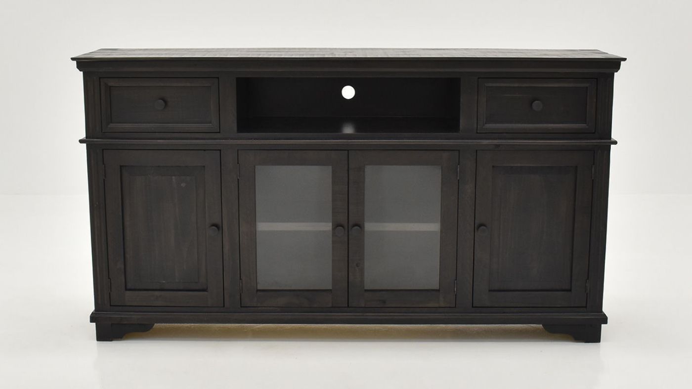 Charleston TV Stand Console Cabinet - Mink Brown | Home Furniture Plus Bedding	