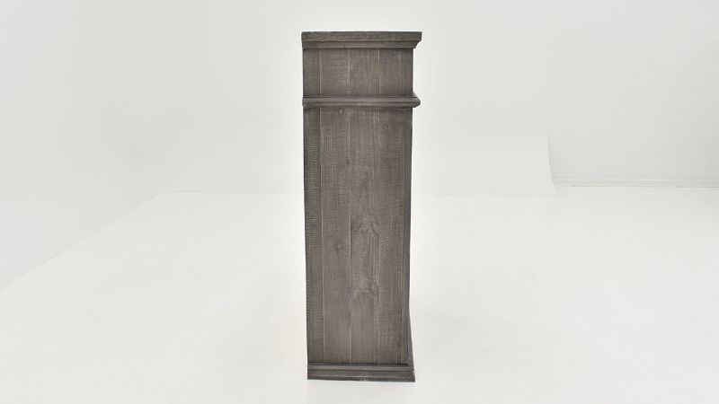 Side View of the Gabriella Chest of Drawers in Terra Gray by Vintage Furniture | Home Furniture Plus Bedding