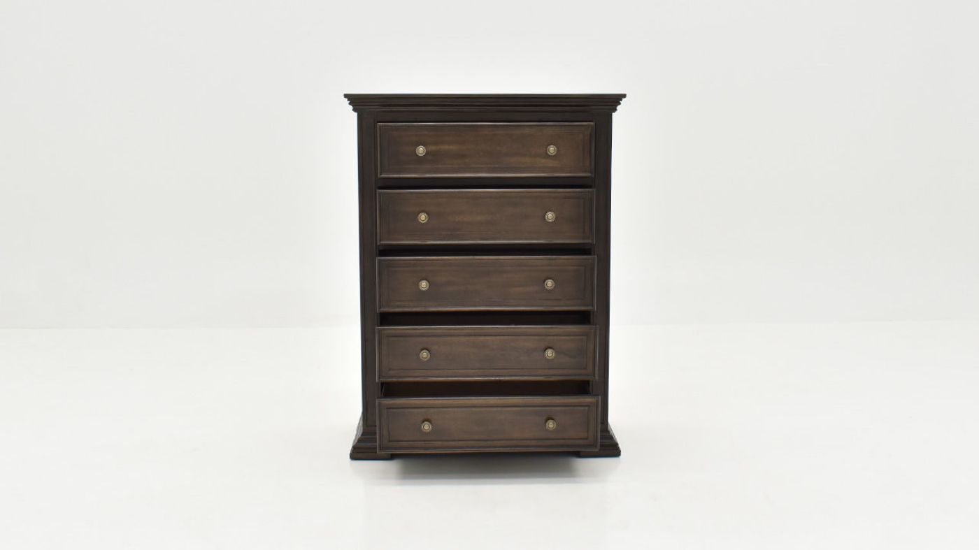 Front Facing View of the Big Valley Chest of Drawers in Brown by Liberty Furniture | Home Furniture Plus Bedding