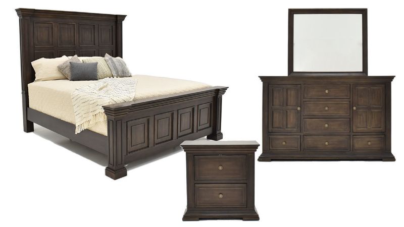 Group  View of the Big Valley King Size Bedroom Set in Brown by Liberty Furniture | Home Furniture Plus Bedding