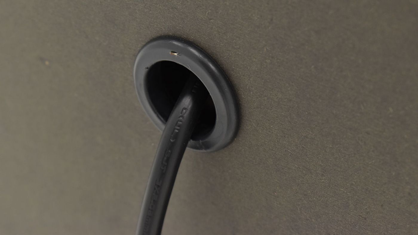 Electrical Cord on the Big Valley Nightstand in Brown by Liberty Furniture | Home Furniture Plus Bedding