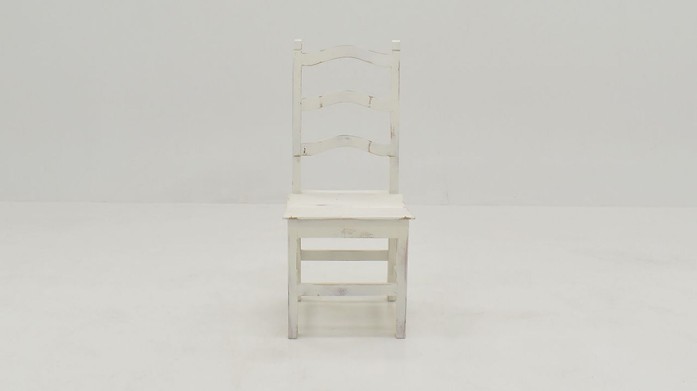 Front Facing View of the Winchester Dining Chair in Off White by Vintage Furniture | Home Furniture Plus Bedding