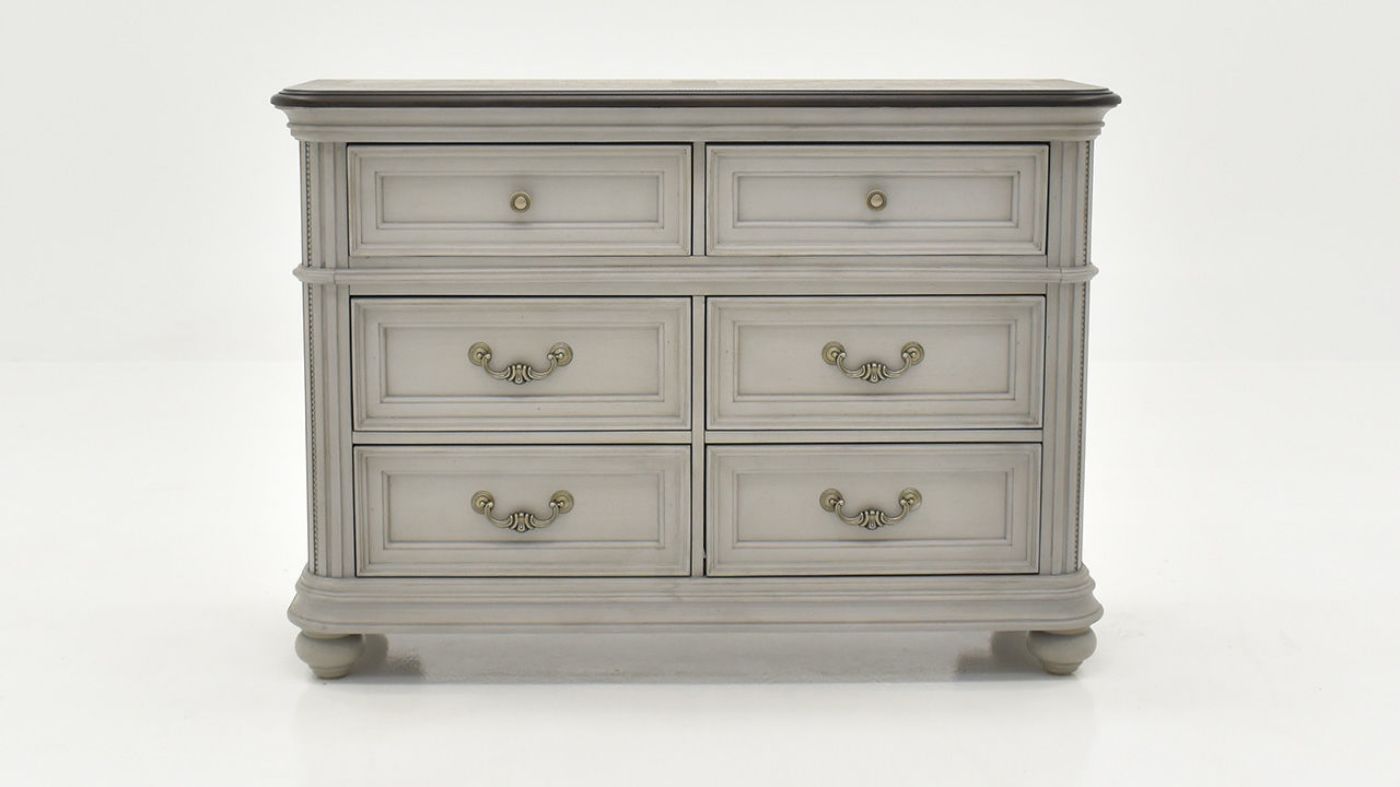 Front Facing View of the Keystone TV Stand in Gray by Avalon Furniture | Home Furniture Plus Bedding