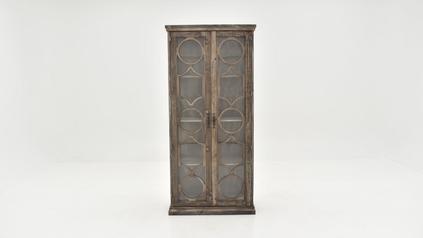Front Facing View of the Windamere Accent Cabinet in Granite by Vintage Furniture | Home Furniture Plus Bedding