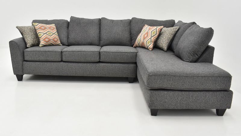 Side View of the Endurance Sectional Sofa in Gray by Albany Industries | Home Furniture Plus Bedding