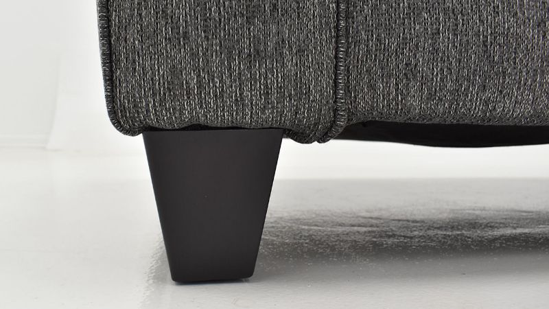 Close Up Foot View of the Endurance Sectional Sofa in Gray by Albany Industries | Home Furniture Plus Bedding