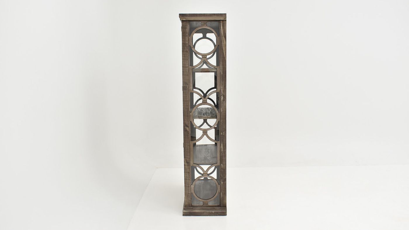 Side View of the Windamere Accent Cabinet in Granite by Vintage Furniture | Home Furniture Plus Bedding