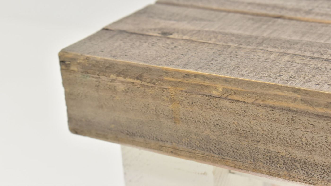 Close Up View of the Spencer Sofa Table in Off-White by Vintage Furniture |Home Furniture Plus Bedding