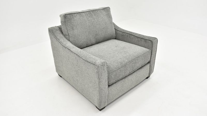 Slightly Angled View of the St. Charles Chair in Gray by Behold Home | Home Furniture Plus Bedding
