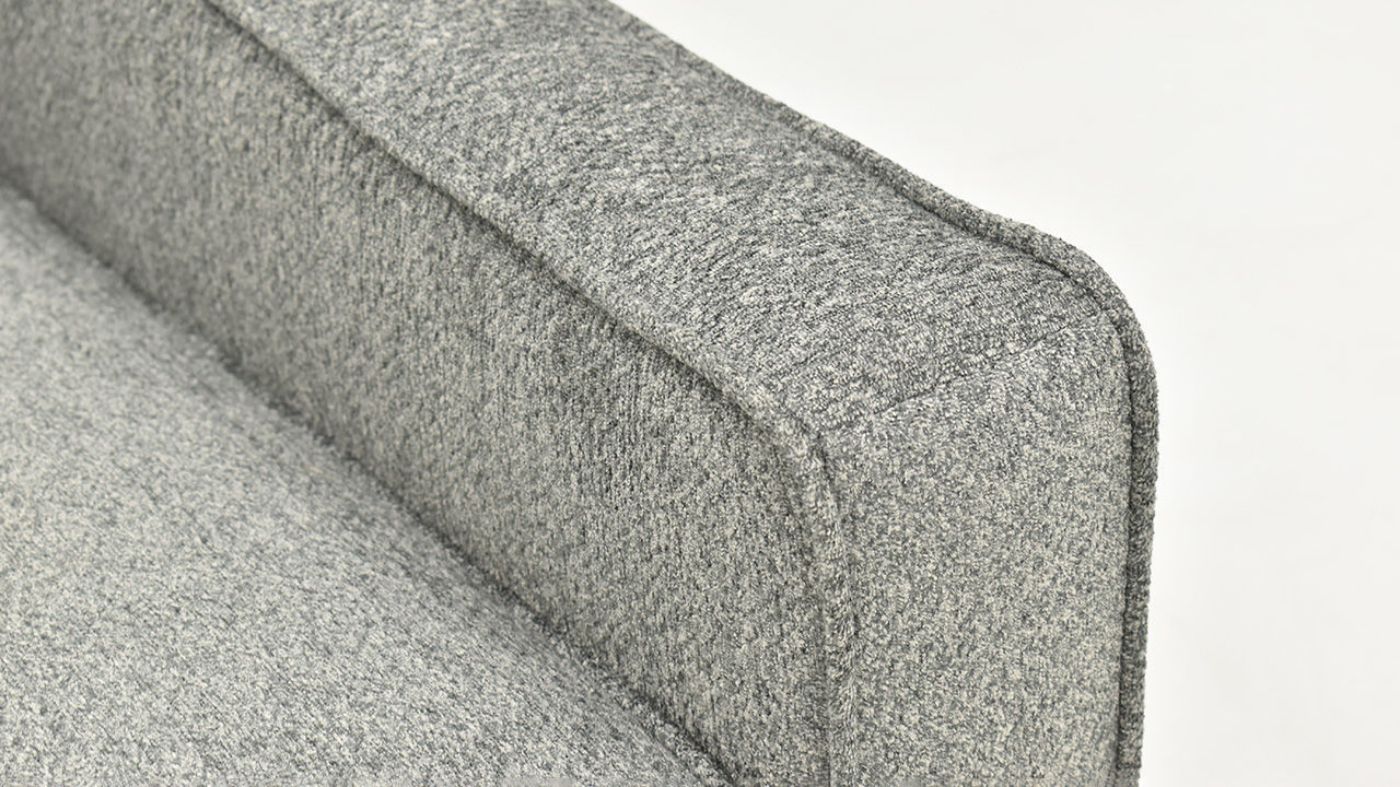 Close Up Arm View of the St. Charles Chair in Gray by Behold Home | Home Furniture Plus Bedding