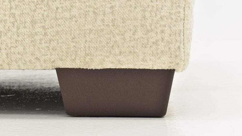 Close Up Foot View of the Ritzy Chair in Off-White by Behold Home | Home Furniture Plus Bedding
