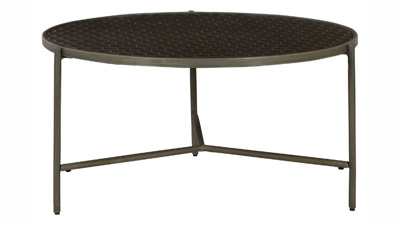 Front Facing View of the Doraley Round Coffee Table by Ashley Furniture | Home Furniture Plus Bedding