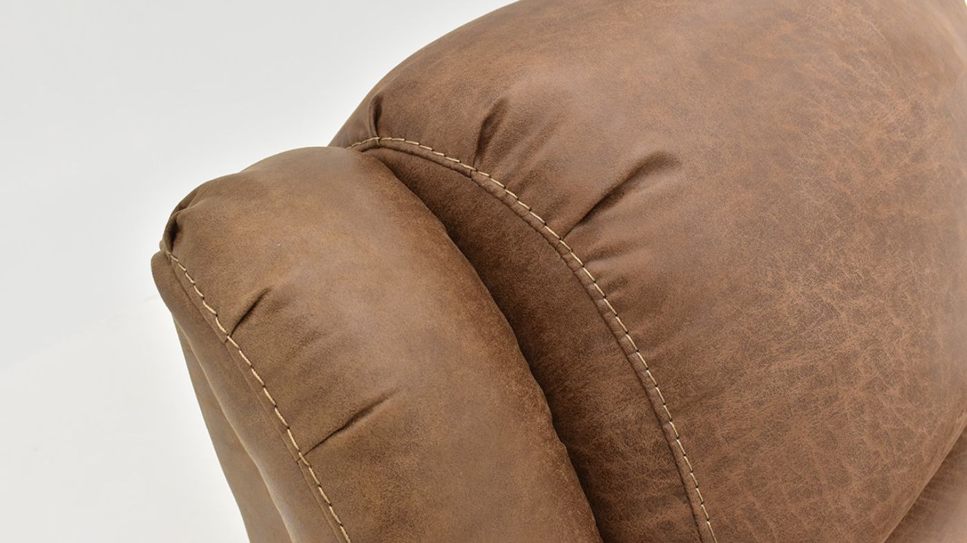 Close Up Back View of the Maverick Recliner in Brown by HomeStretch | Home Furniture Plus Bedding