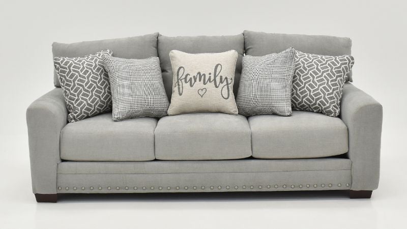 Front Facing View of the Cutler Sofa in Gray by Jackson Furniture | Home Furniture Plus Bedding