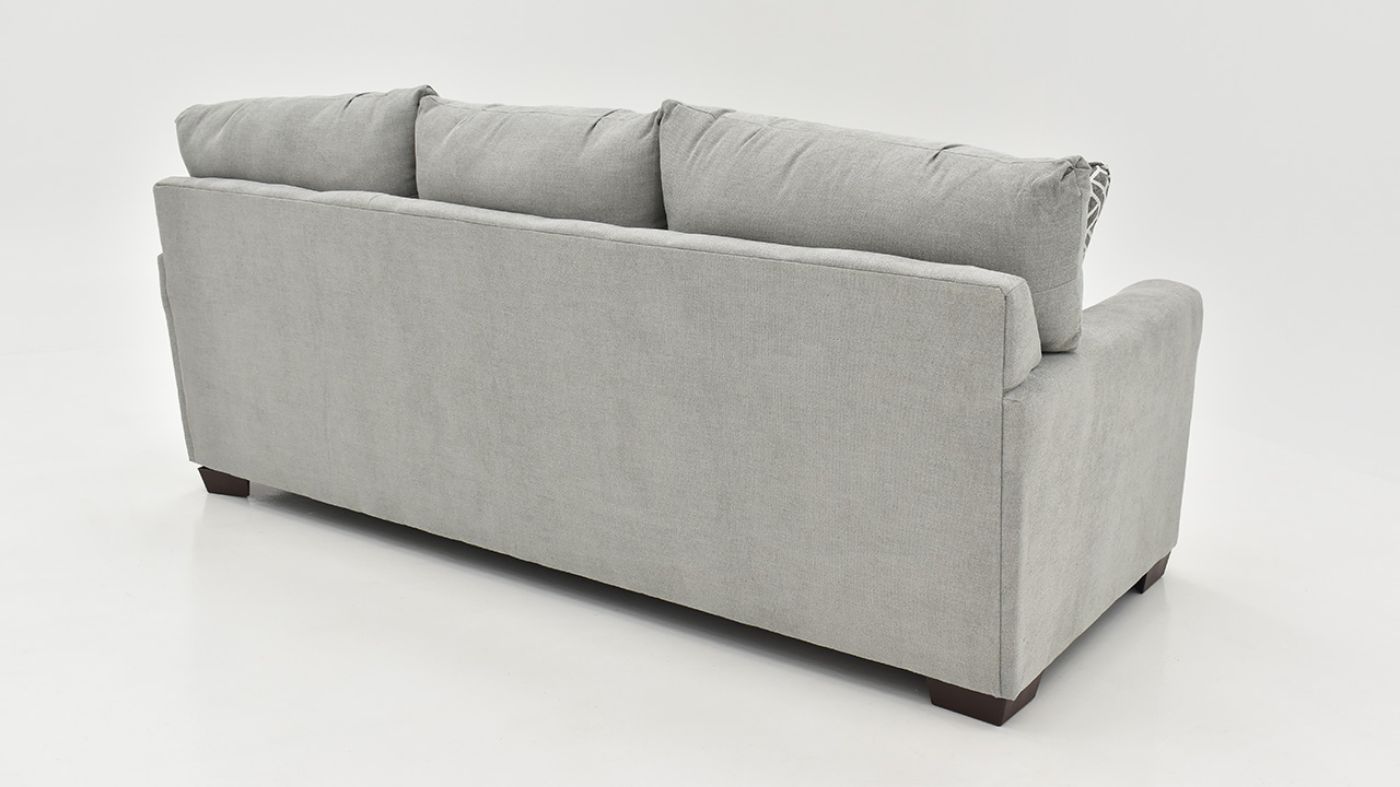 Angled Rear View of the Cutler Sofa in Gray by Jackson Furniture | Home Furniture Plus Bedding