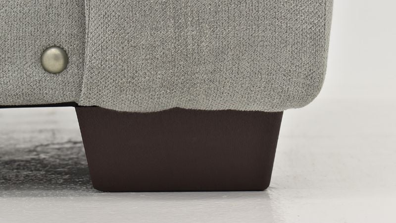 Close Up View of the Leg on the Cutler Sofa in Gray by Jackson Furniture | Home Furniture Plus Bedding