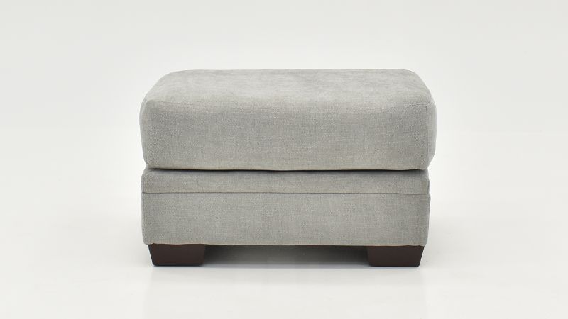 Front Facing View of the Cutler Ottoman in Gray by Jackson Furniture | Home Furniture Plus Bedding