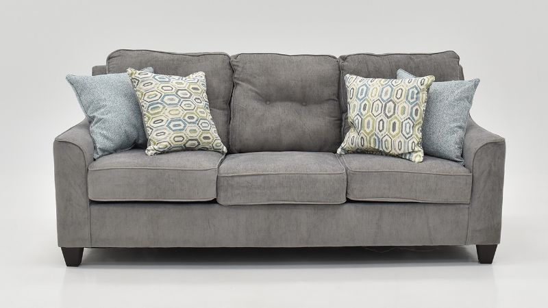 Front Facing View of the Surge Sleeper Sofa in Smoke Gray by Lane Furniture | Home Furniture Plus Bedding