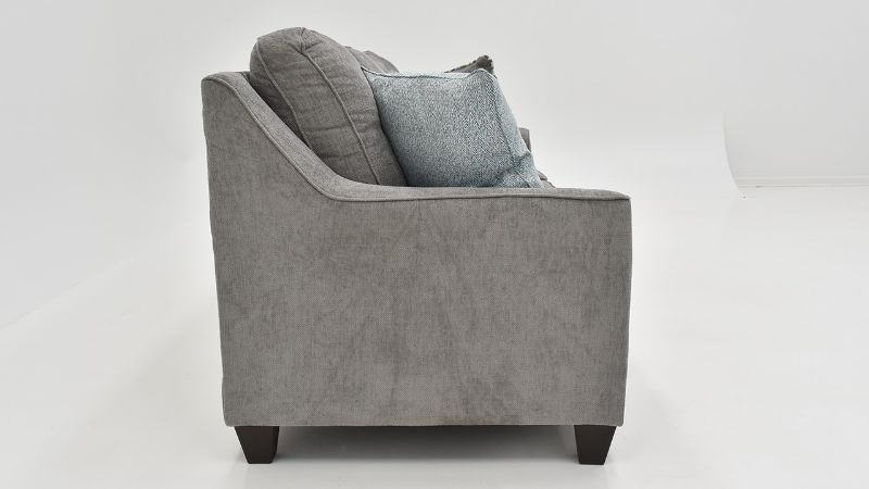 Side View of the Surge Sleeper Sofa in Smoke Gray by Lane Furniture | Home Furniture Plus Bedding