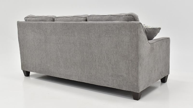 Angled Rear View of the Surge Sleeper Sofa in Smoke Gray by Lane Furniture | Home Furniture Plus Bedding