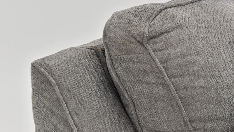 Upper Back View of the Surge Sleeper Sofa in Smoke Gray by Lane Furniture | Home Furniture Plus Bedding