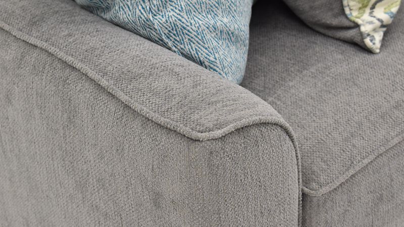 Close Up Arm View of the Surge Sleeper Sofa in Smoke Gray by Lane Furniture | Home Furniture Plus Bedding