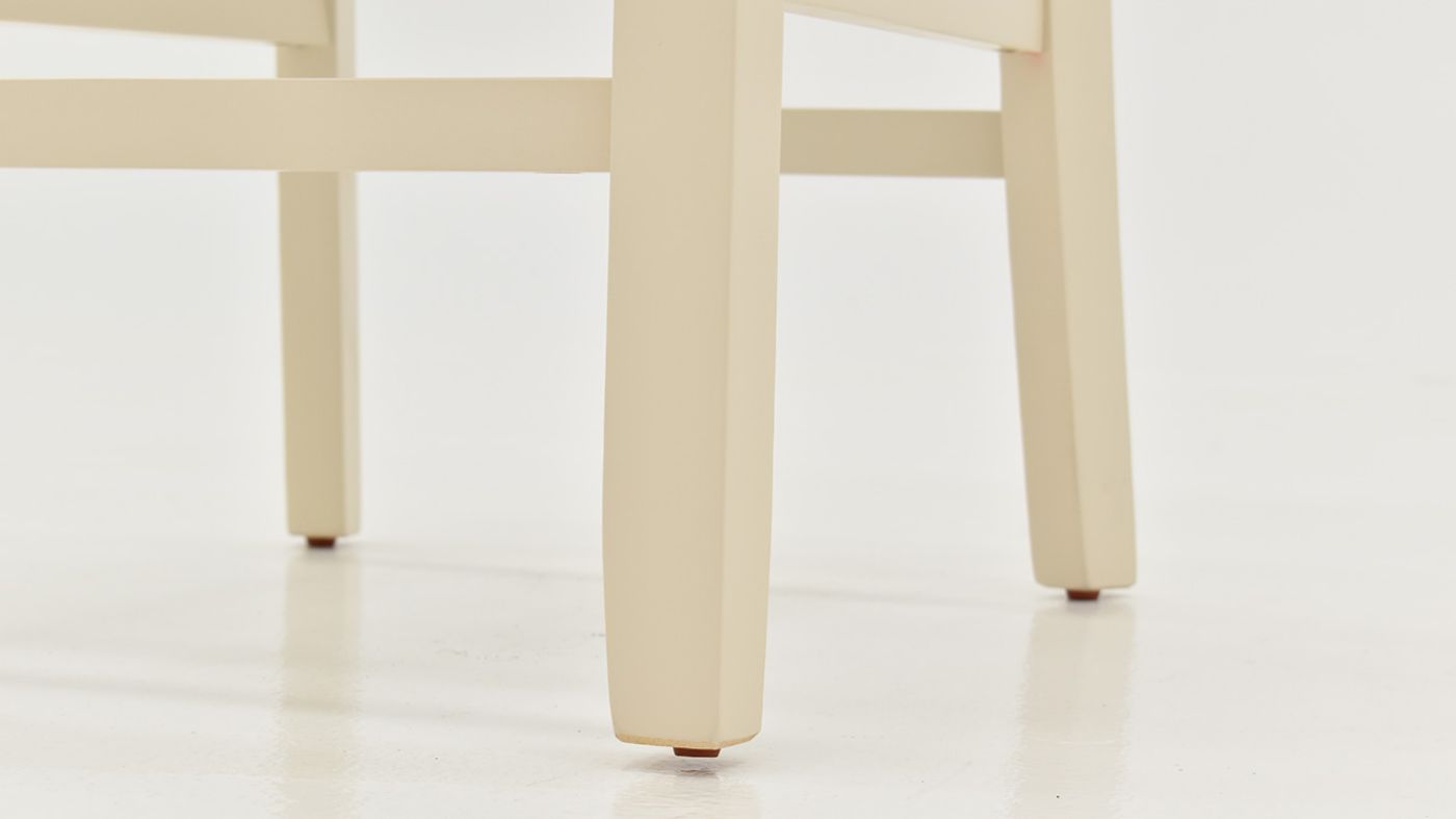 Close Up View of the Barstool Legs of the Tahoe 5 Piece Counter Height Dining Table Set in Chalk Gray by Crown Mark | Home Furniture Plus Bedding