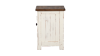 Side  View of the Wystfield Chairside End Table in Two Tone White and Brown by Ashley Furniture | Home Furniture Plus Bedding