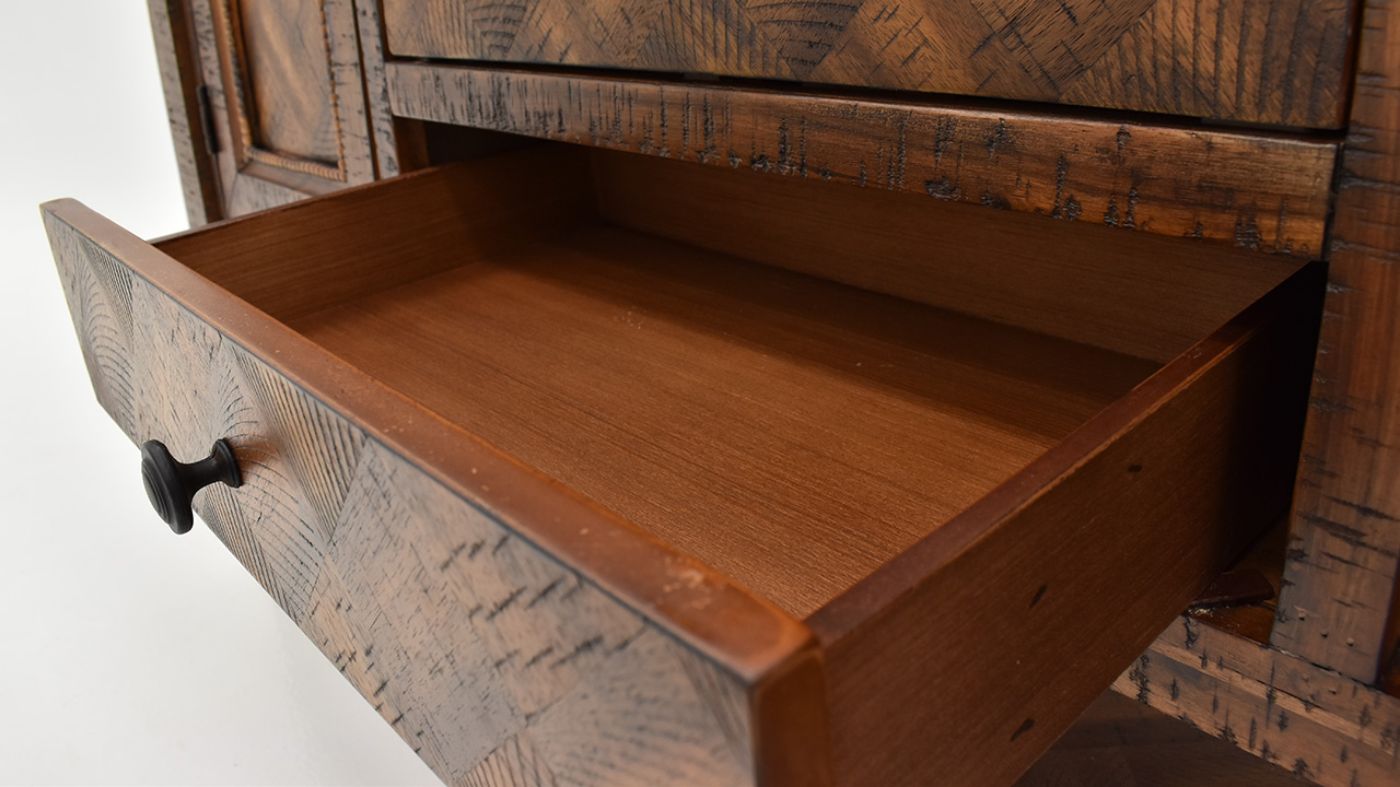 Interior Drawer of the Fairview Server in Brown by Jofran | Home Furniture Plus Bedding