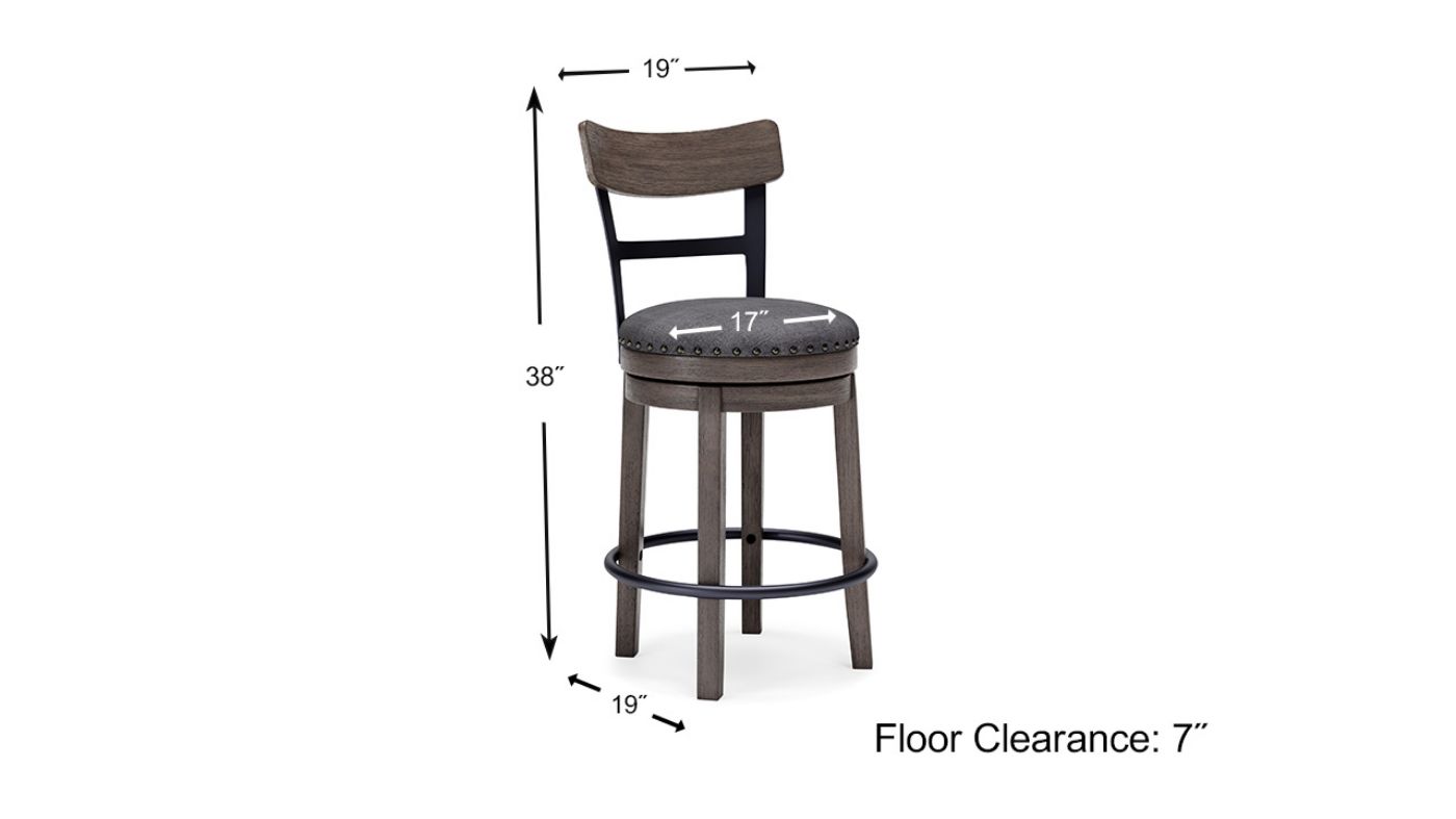 Dimension Details  of the Caitbrook 24 Inch Barstool by Ashley Furniture | Home Furniture Plus Bedding