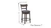 Dimension Details of the Caitbrook 30 Inch Barstool by Ashley Furniture | Home Furniture Plus Bedding