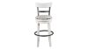 Front Facing View of the Valebeck 30 Inch Barstool in White by Ashley Furniture | Home Furniture Plus Bedding