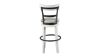 Rear View of the Valebeck 30 Inch Barstool in White by Ashley Furniture | Home Furniture Plus Bedding