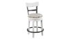 Angled View of the Valebeck 24 Inch Barstool in White by Ashley Furniture | Home Furniture Plus Bedding