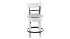 Front Facing View of the Valebeck 24 Inch Barstool in White by Ashley Furniture | Home Furniture Plus Bedding