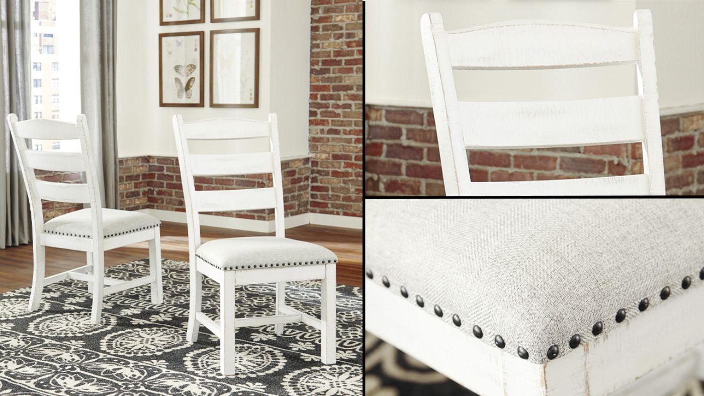 Room View of the Valebeck Dining Chair in Two Tone by Ashley Furniture | Home Furniture Plus Bedding