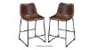 View of the Centiar 24 Inch 2 Pack Barstools in Brown by Ashley Furniture | Home Furniture Plus Bedding