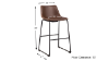 Dimension Details of the Centiar 30 Inch 2 Pack Barstools in Brown by Ashley Furniture | Home Furniture Plus Bedding