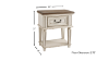 Dimension Details of the Realyn Nightstand in Off White by Ashley Furniture | Home Furniture Plus Bedding