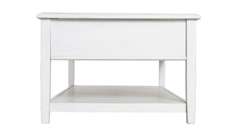 Side View of the Kanwyn Coffee Table in White by Ashley Furniture | Home Furniture Plus Bedding