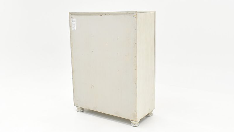 Rear View of the Ava Chest of Drawers in White by Avalon Furniture | Home Furniture Plus Bedding