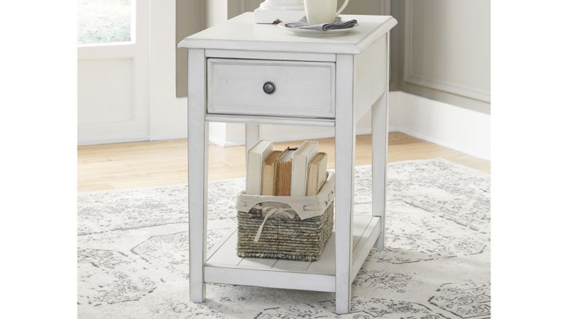 Room View of the Kanwyn End Table in White by Ashley Furniture | Home Furniture Plus Bedding